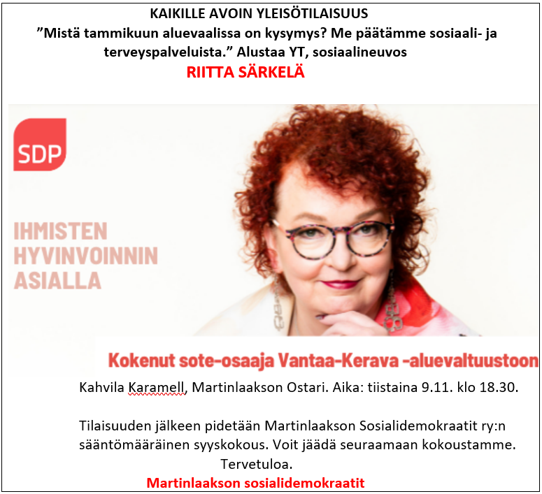 Syyskokous 2021 tiistaina 9.11.2021 klo 18.30